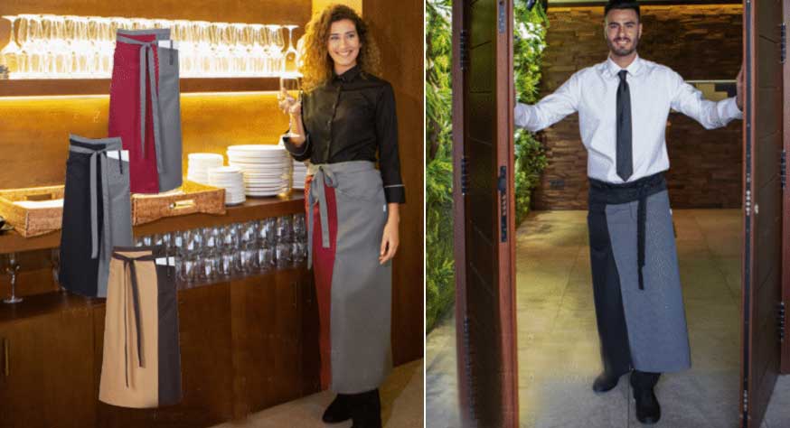 uniformes para restaurantes elegantes